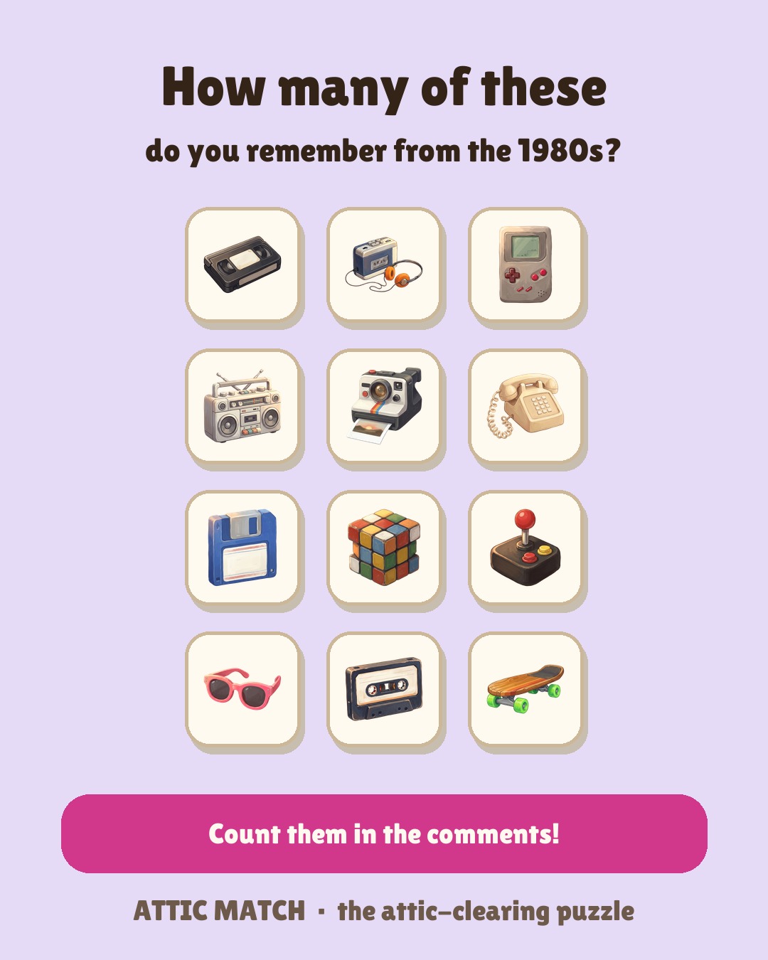 Quiz: how many of these 1980s objects do you remember?